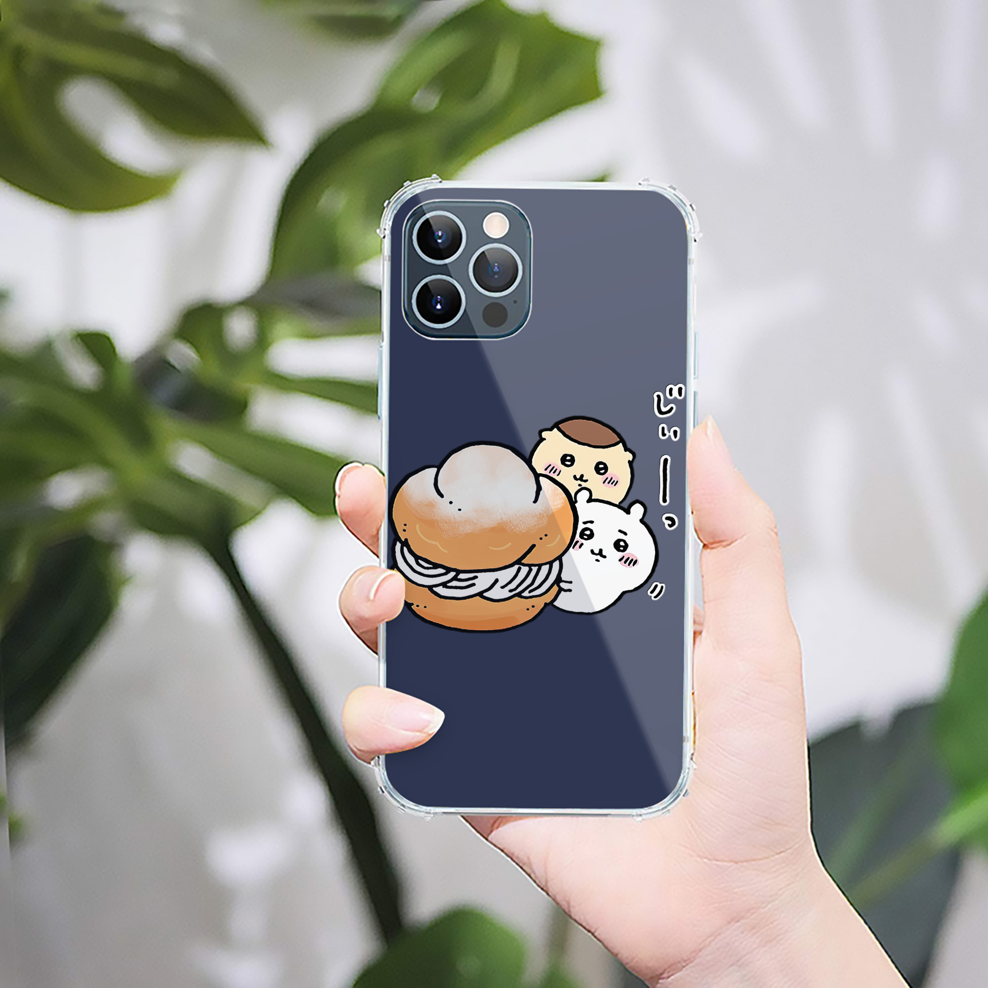 （画像用） ちいかわ くりまんじゅう Chii-kawa kuri manjū 【iPhone 12シリーズ対応】透明スマホケース（クリアソフトケース）